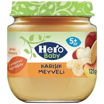 پوره میوه کودک +5ماه هرو بیبی 125گرمی