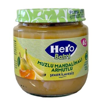 پوره میوه کودک نارنگی،گلابی، موز +6ماه هرو بیبی 125گرمی