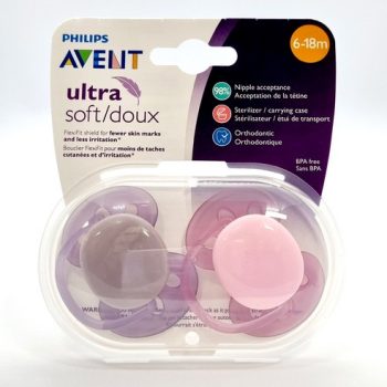 پستانک دوقلو 6 تا 18 ماه Ultra Soft فیلیپس اونت